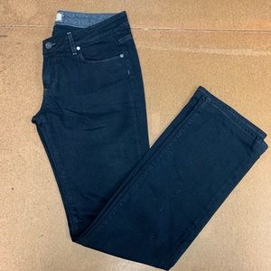Used Black Piage Denim Straight Leg Jean SZ 30
